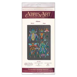 Основной набор для вышивки бисером Жуки (Декоративные сцены) Abris Art AAB-730