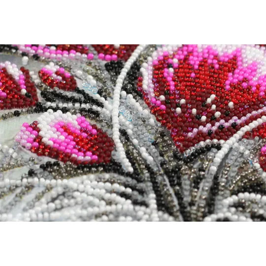 Bead Embroidery Kit "Red emerald" AAB-854