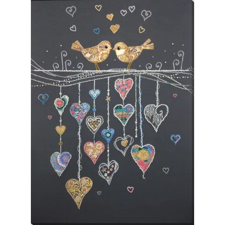 Набор для вышивки бисером Основной Birds in love (Deco Scenes) AAB-872