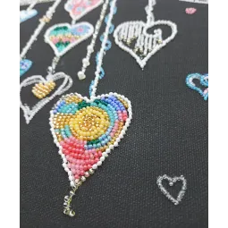 Kit principal de broderie de perles Oiseaux amoureux (Scènes de déco) AAB-872