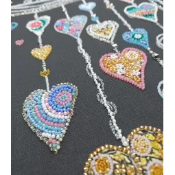 Kit principal de broderie de perles Oiseaux amoureux (Scènes de déco) AAB-872