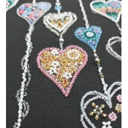 Kit principal de broderie de perles Oiseaux amoureux (Scènes de déco) AAB-872