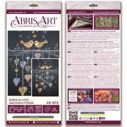 Haupt-Perlen-Stick-Set Birds in love (Deco Scenes) AAB-872