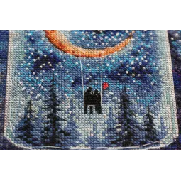 Kryželiu siuvinėjimo rinkiniai Mėnuo įsimylėjėliams Abris Art AAH-095