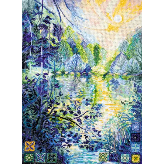 Cross-stitch kits "Dawn over the river" AAH-152