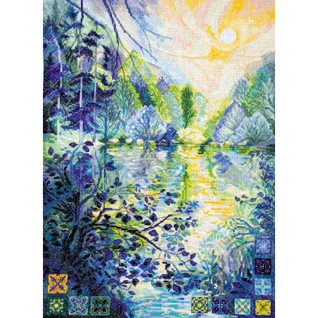 Cross-stitch kits "Dawn over the river" AAH-152