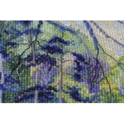 Kryželių siuvinėjimo rinkiniai „Aušra virš upės“ (Peizažai) Abris Art AAH-152