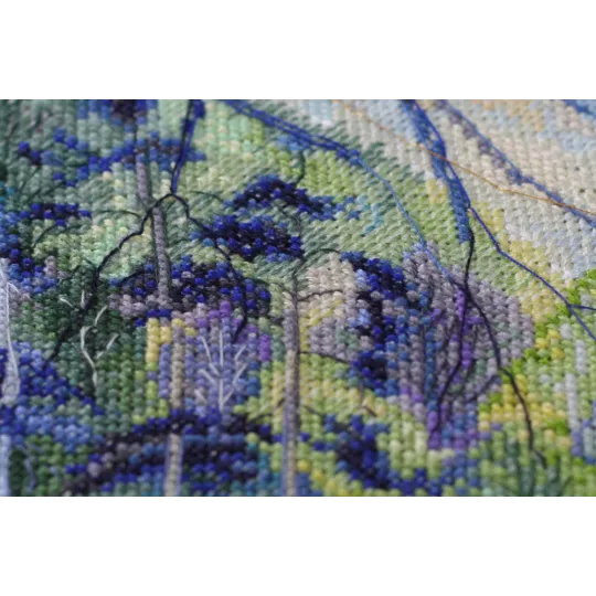 Kreuzstich-Sets Sonnenaufgang über dem Fluss (Landschaften) Abris Art AAH-152