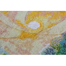 Kryželių siuvinėjimo rinkiniai „Aušra virš upės“ (Peizažai) Abris Art AAH-152