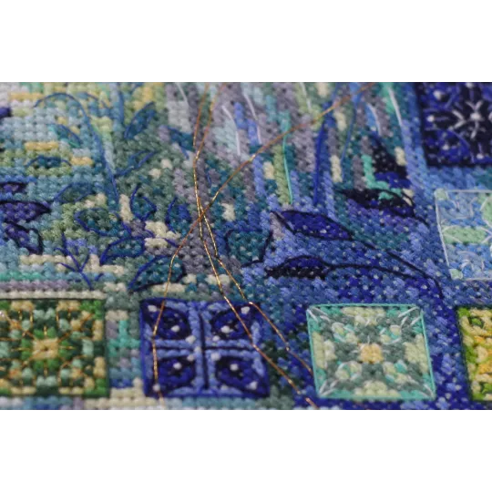 Kreuzstich-Sets Sonnenaufgang über dem Fluss (Landschaften) Abris Art AAH-152