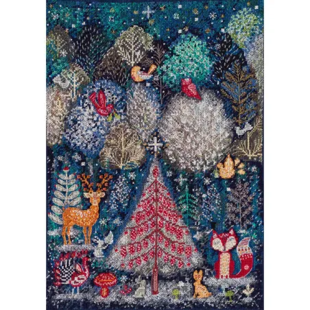 Kits de point de croix Dans la forêt d'hiver un jour (Conte d'hiver) Abris Art AAH-153