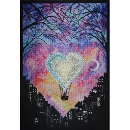 Наборы для вышивания крестом Любовь на небесах (Deco Scenes) Abris Art AAH-174