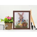 Kits de point de croix Lapin de printemps (Scènes Déco) Abris Art AAH-200