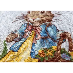 Kryželiu siuvinėjimo rinkiniai Spring Bunny (Deco Scenes) Abris Art AAH-200