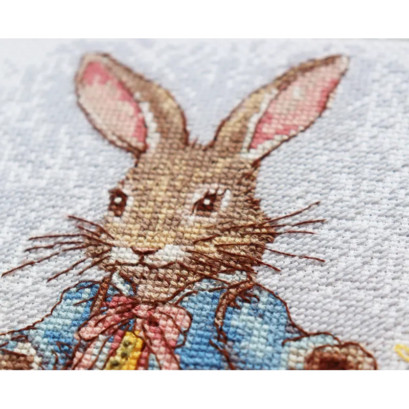 Kits de point de croix Lapin de printemps (Scènes Déco) Abris Art AAH-200