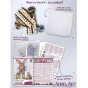 Kits de point de croix Lapin de printemps (Scènes Déco) Abris Art AAH-200
