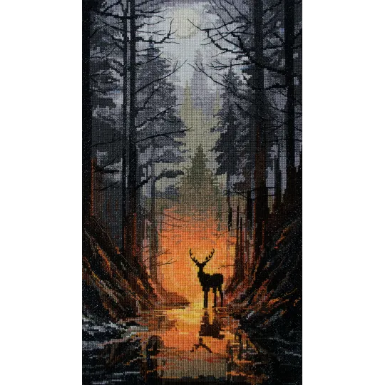 Kits de point de croix Garde forestier (Scènes déco) Abris Art AAH-209