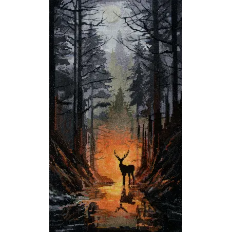 Kits de point de croix Garde forestier (Scènes déco) Abris Art AAH-209