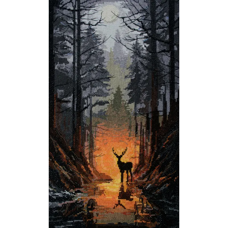 Kits de point de croix Garde forestier (Scènes déco) Abris Art AAH-209