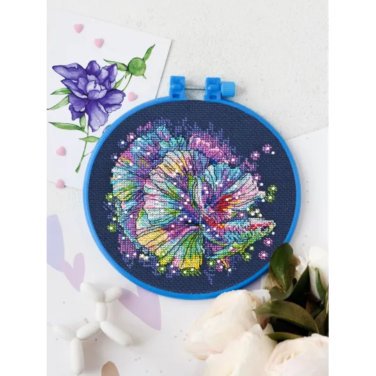 Cross-stitch kits "Neon glitter" AAHM-054