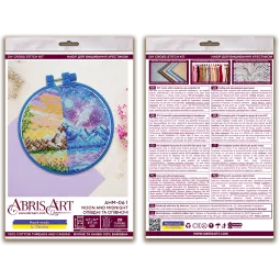 Наборы для вышивания крестиком с пяльцами в комплекте «Полдень и полночь» 17x17 см AAHM-061