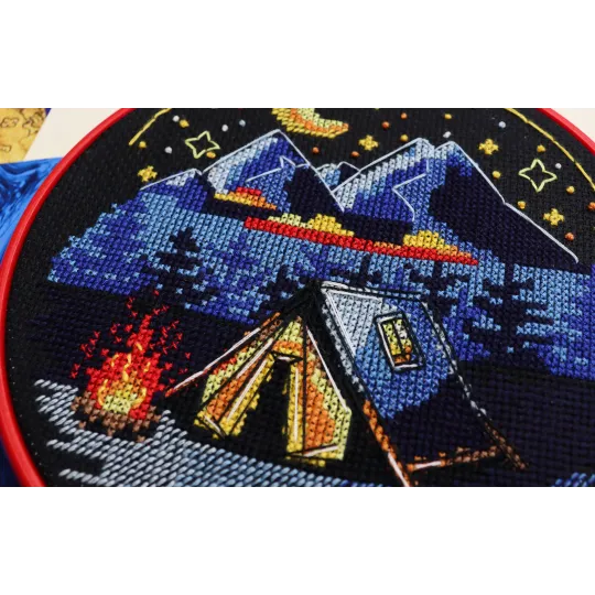 Cross-stitch kits "Around the campfire" AAHM-074