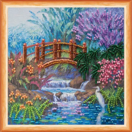 Mini Bead embroidery kit "In a brushwood" AAM-078