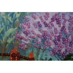 Miniatiūrinis karoliukų siuvinėjimo rinkinys Šepetyne 15x15 cm AM-078