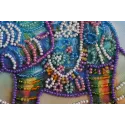 Mini Bead embroidery kit "Neon elephant" AAM-149