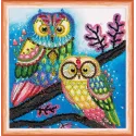 Mini Bead embroidery kit "Night couple" AAM-150