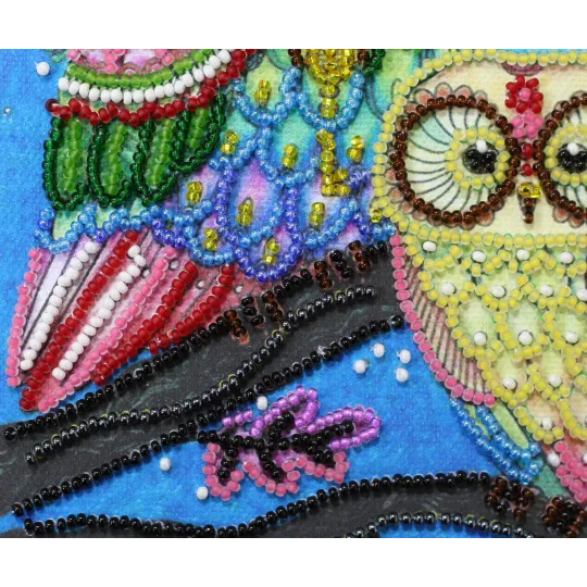 Mini Bead embroidery kit "Night couple" AAM-150