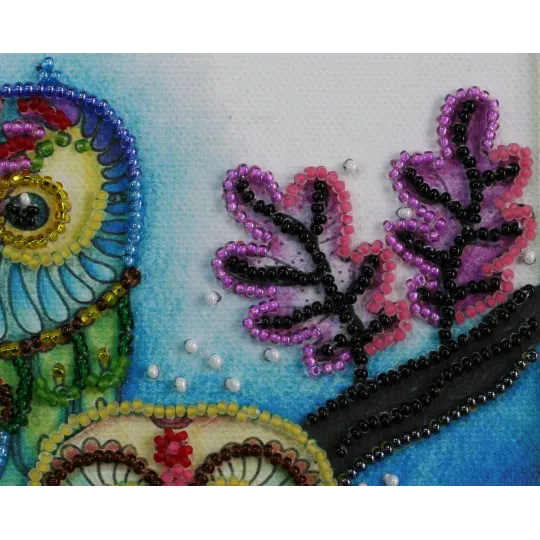 Mini Bead embroidery kit "Night couple" AAM-150