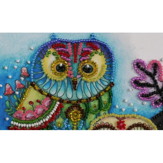 Mini Bead embroidery kit "Night couple" AAM-150