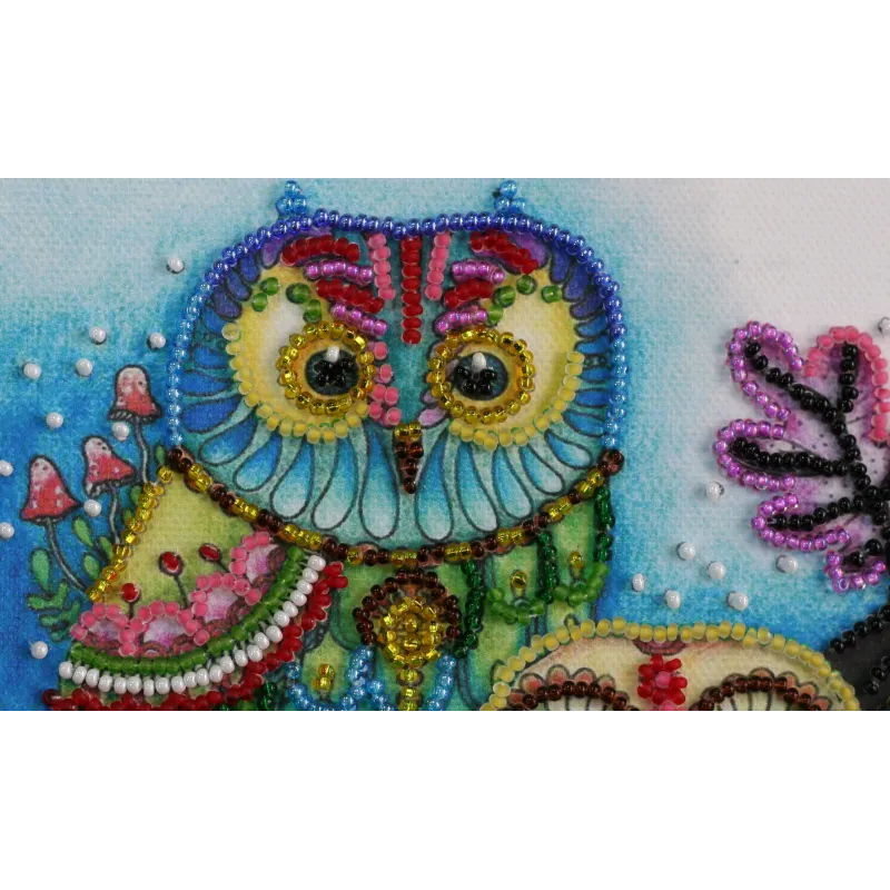 Mini Bead embroidery kit "Night couple" AAM-150