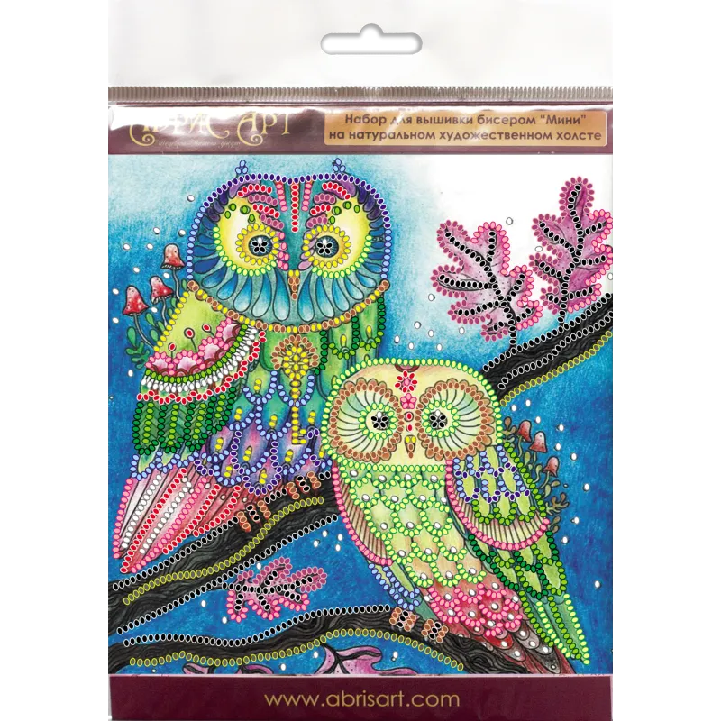 Mini Bead embroidery kit "Night couple" AAM-150