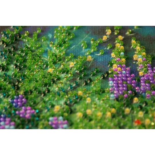 Mini Bead embroidery kit "Wild field" AAM-172