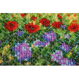 Mini kit de broderie de perles Champ sauvage 15x15 cm AM-172