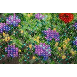 Mini karoliukų siuvinėjimo rinkinys Laukinis laukas 15x15 cm AAM-172