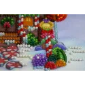Набор для вышивания бисером Mini Пряничный домик 15x15 см AAM-174