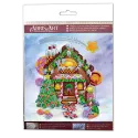 Mini Bead embroidery kit "Gingerbread house" AAM-174