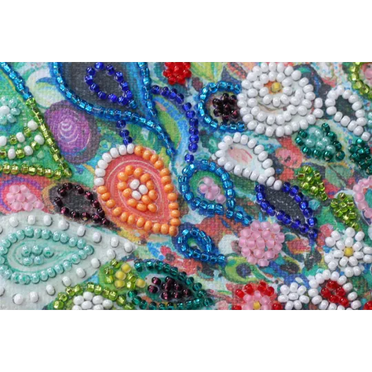 Mini Bead embroidery kit "Colored tail" AAM-187