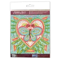 Mini Bead embroidery kit "Summer heart" AAM-204