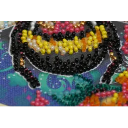 Mini Bead embroidery kit Sweetly 15x15 cm AM-225
