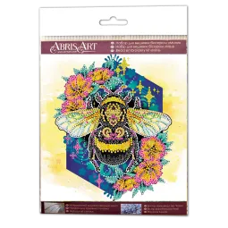 Mini Bead embroidery kit Sweetly 15x15 cm AM-225