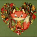 Bead Embroidery Kit "Red fox" AAM-243