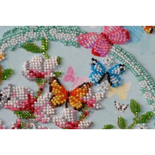 Mid-sized bead embroidery kit "Keys to the spring" AAMB-020