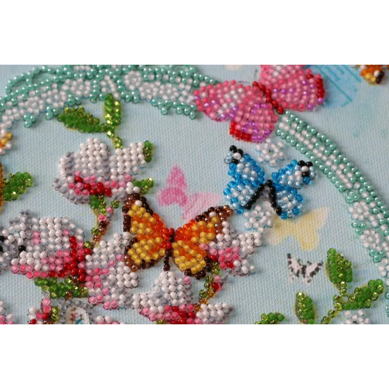 Mid-sized bead embroidery kit "Keys to the spring" AAMB-020