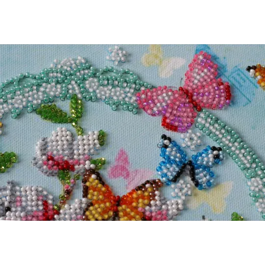 Mid-sized bead embroidery kit "Keys to the spring" AAMB-020