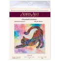 Mid-sized bead embroidery kit "Playful kitten" AAMB-060