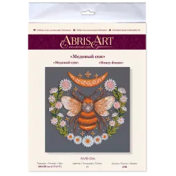 Mid-sized bead embroidery kit Honey dream (Deco Scenes) 20x20 cm AMB-066